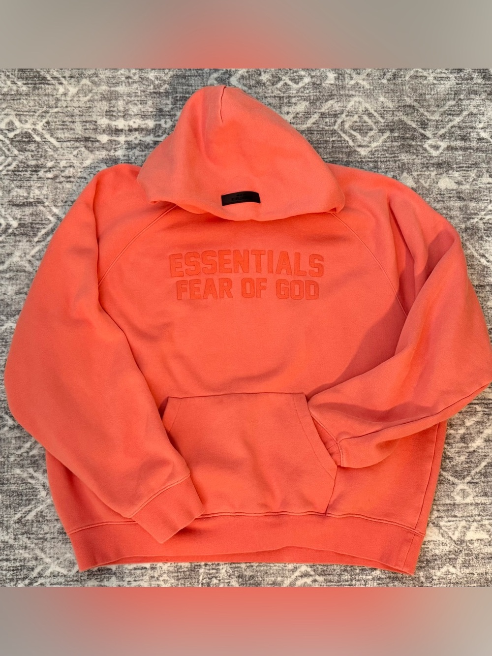 Essentials - fear of god pullover hoodie (large)